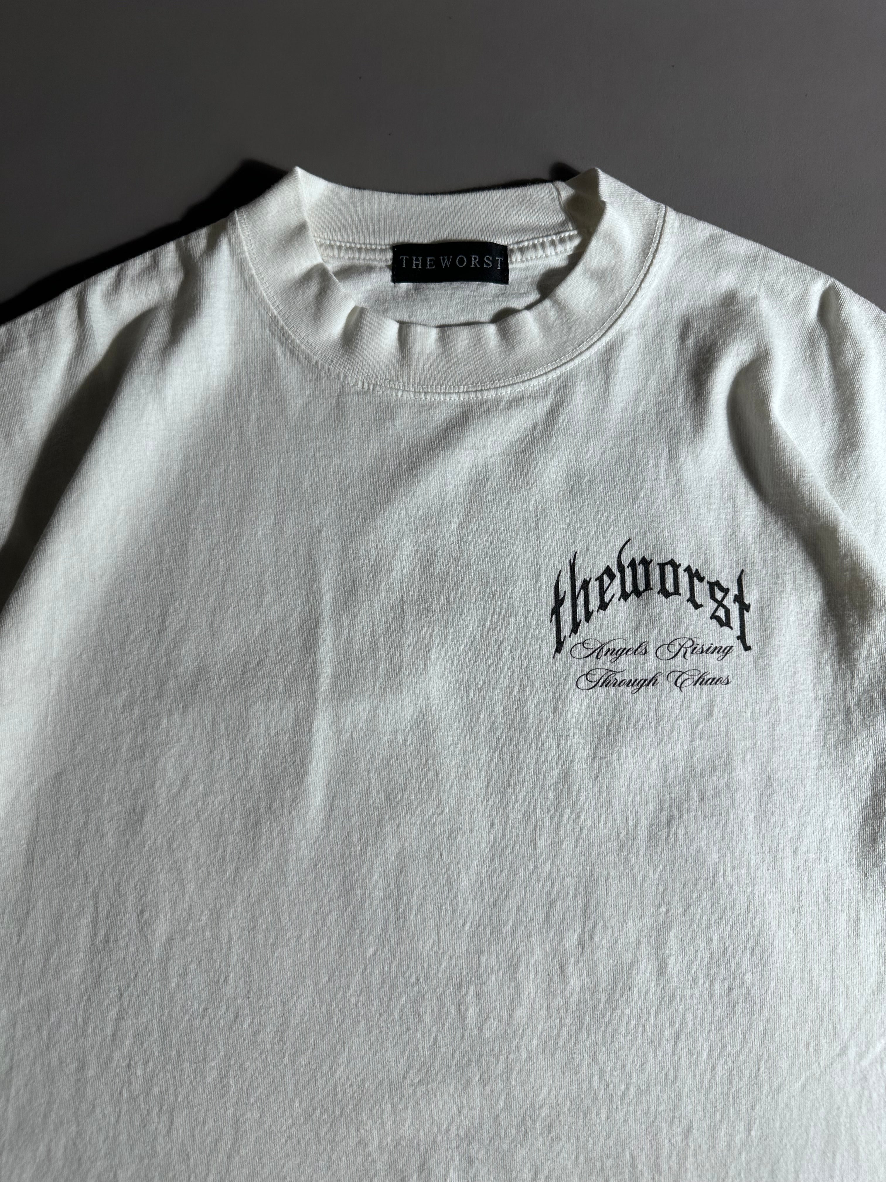 WILL RISE “OVERSIZED” DROP SHOULDER TEE IN WHITE