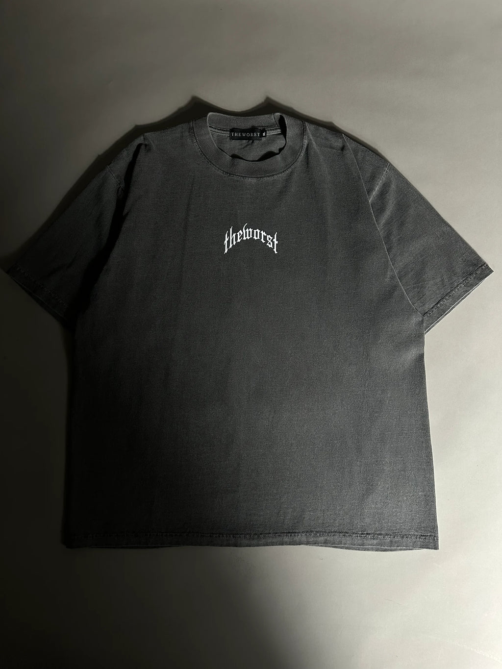 ANGELS RISING THROUGH CHAOS “OVERSIZED” TEE IN VINTAGE BLACK