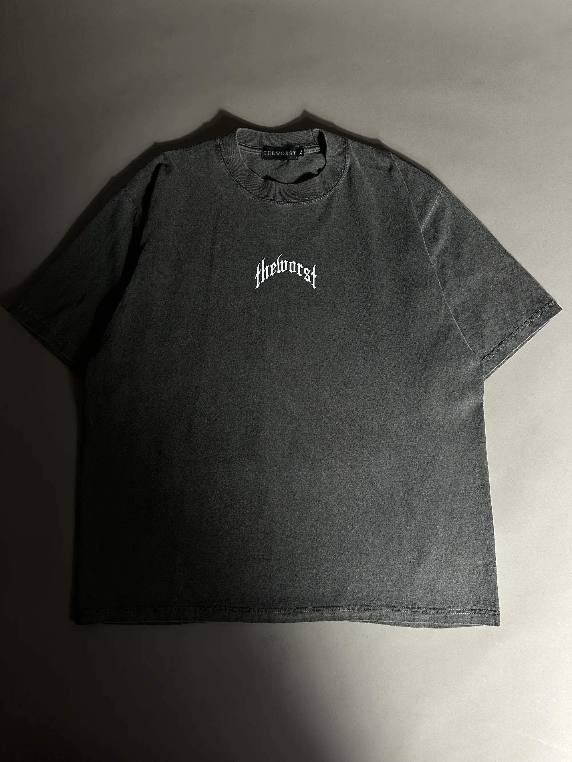ANGELS RISING THROUGH CHAOS “OVERSIZED” TEE IN VINTAGE BLACK