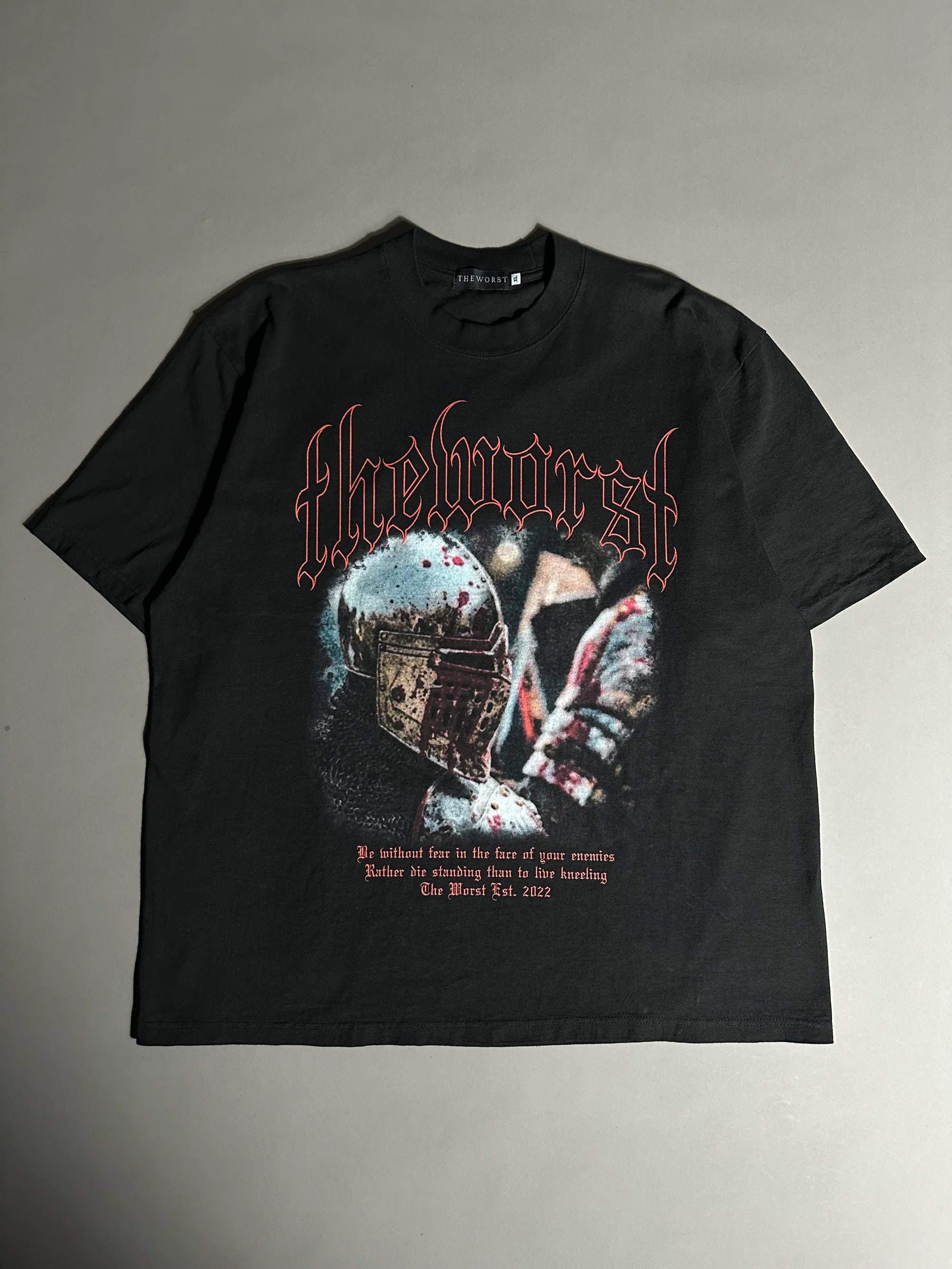 RATHER DIE STANDING “OVERSIZED” TEE IN BLACK