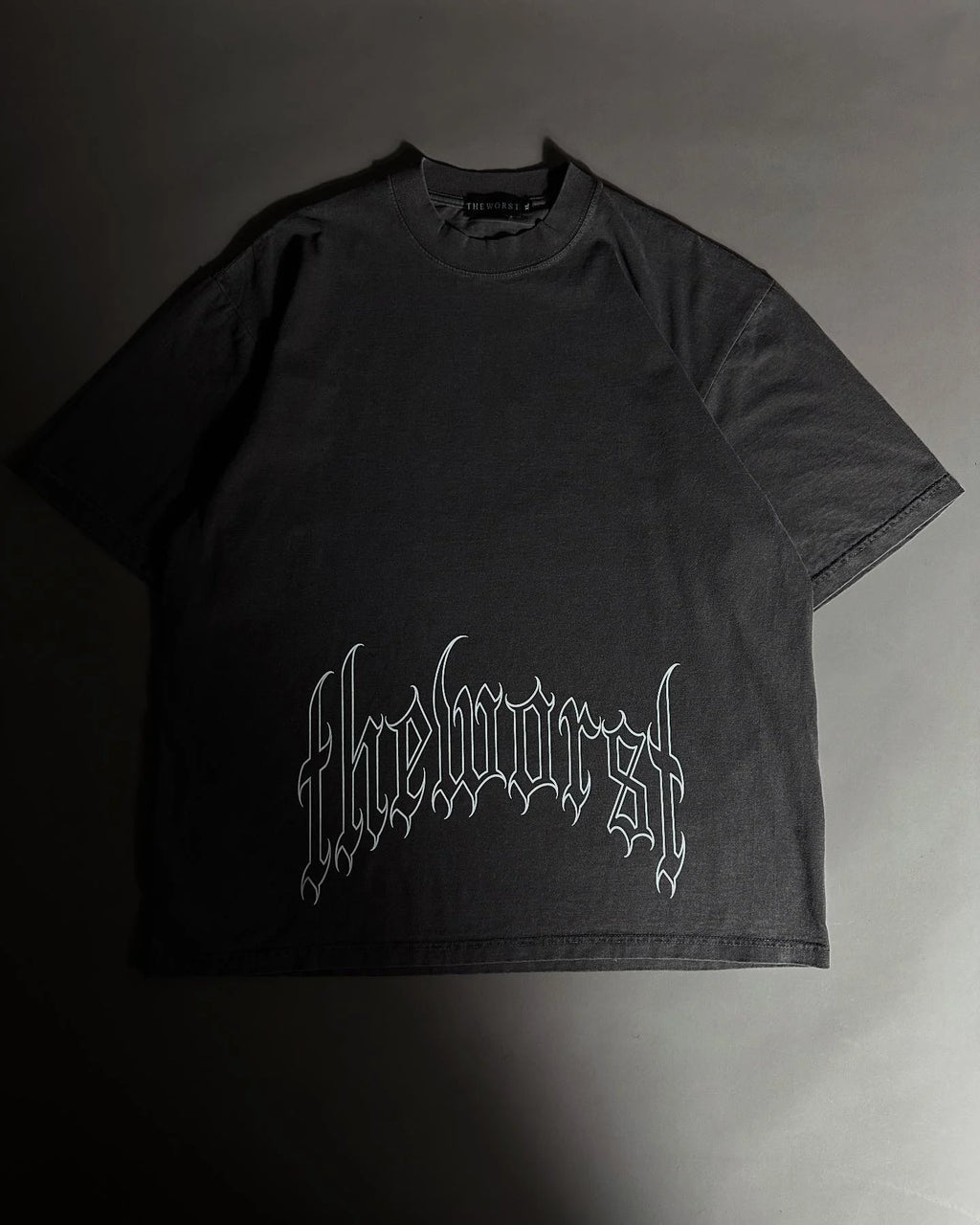 RISE THROUGH CHAOS “OVERSIZED” TEE IN VINTAGE BLACK
