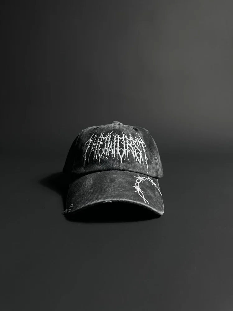 RISE THROUGH CHAOS VINTAGE BLACK DAD HAT
