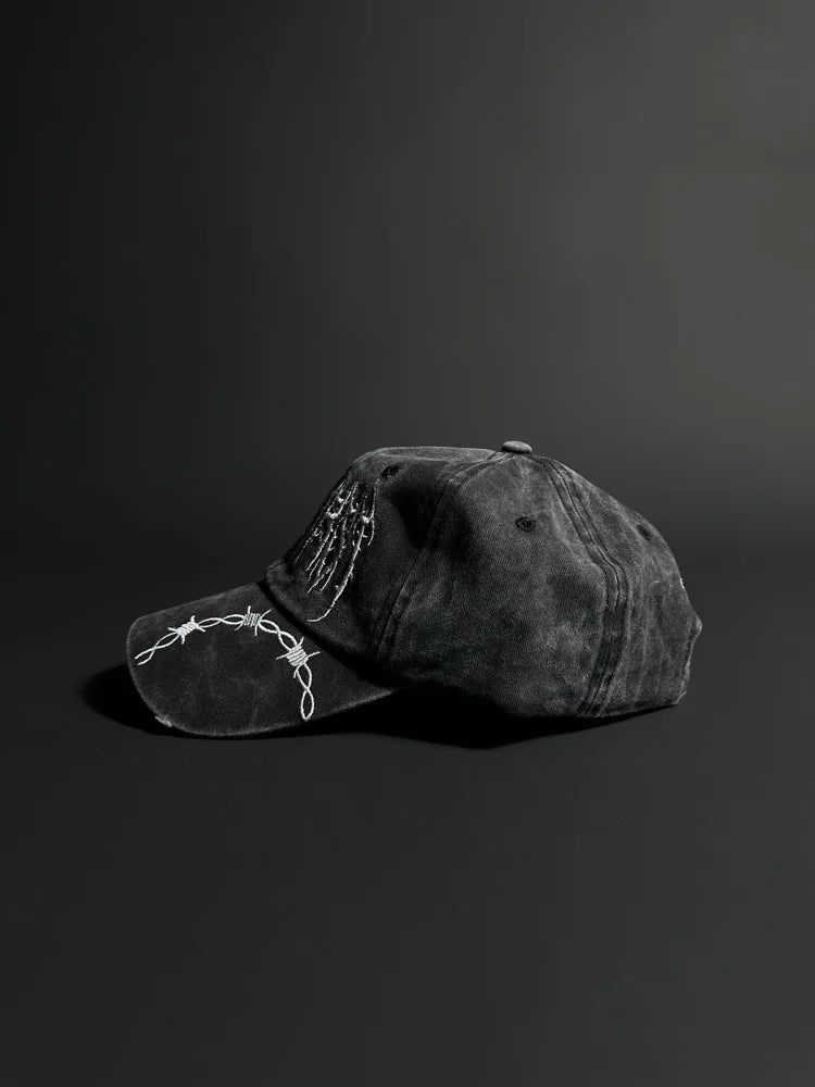 RISE THROUGH CHAOS VINTAGE BLACK DAD HAT