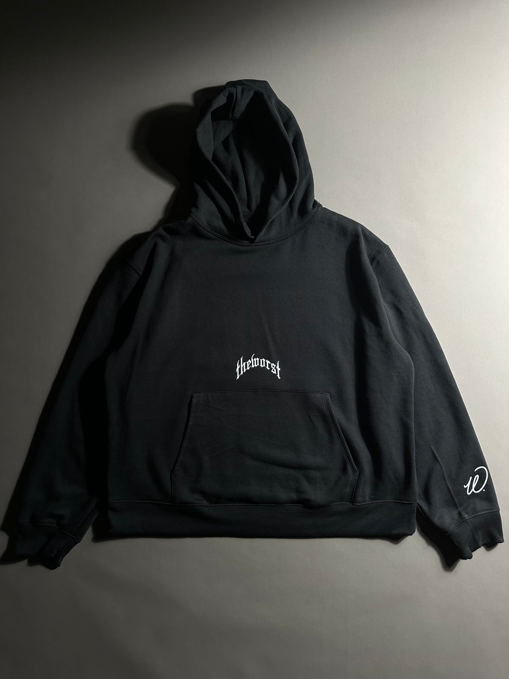 RISE THROUGH CHAOS “OVERSIZED” HOODIE IN BLACK