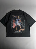 EVIL SHALL NOT PREVAIL “OVERSIZED” DROP SHOULDER TEE IN BLACK